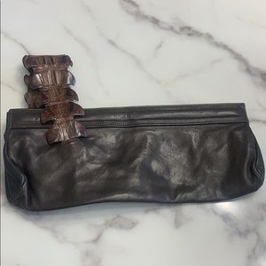 Genuine leather clutch